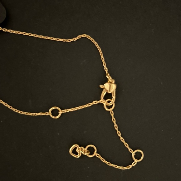 NWOT Kate Spade Brilliant Statements Pavé Halo Mini Pendant. Color: Gold - Picture 5 of 5